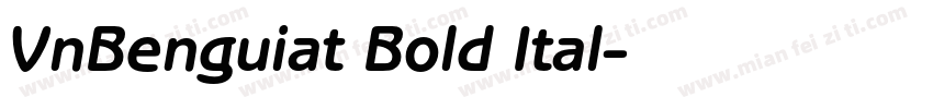 VnBenguiat Bold Ital字体转换